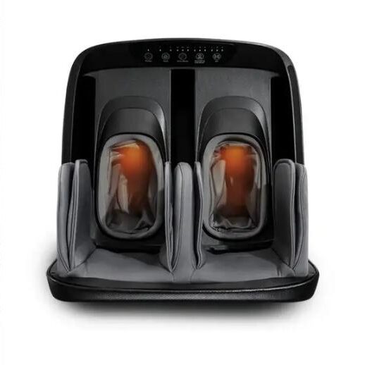GYMLINE Corded Electric Foot Massager for Relaxation, Ideal for Home with 4 Automatic Programs and 3 Custom Massage Modes